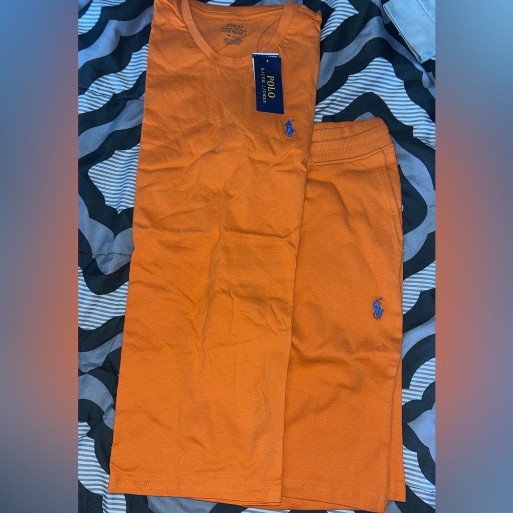 Polo matching shirt and short set